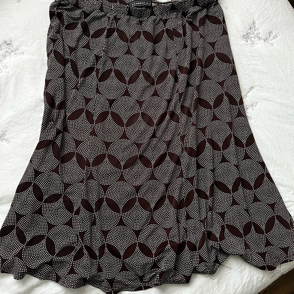 Brown maxi skirt